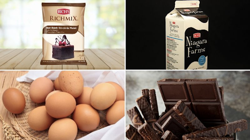 bánh socola phong cách rustic