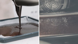 bánh socola phong cách rustic