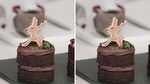 bánh socola phong cách rustic